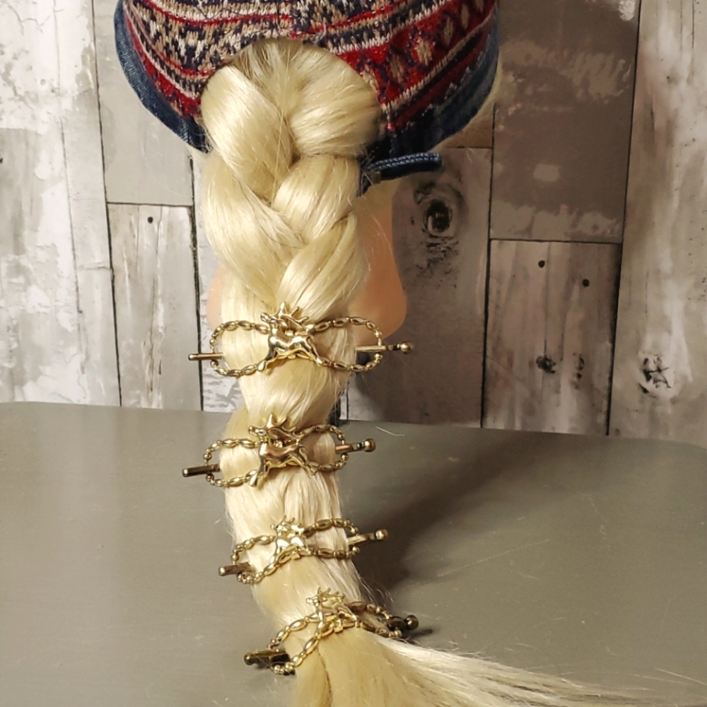 Retired LillaRose Gold Reindeer